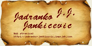 Jadranko Jankićević vizit kartica
